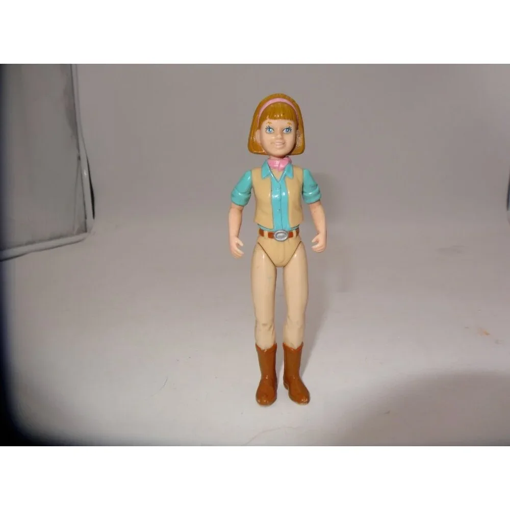 Fisher‎ Prince Loving Family Dollhouse Women Short Brown Hair Brown Boots Vest
